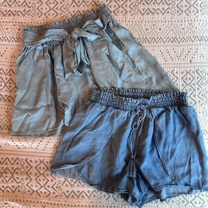 Women’s Chambray Shorts Lot Sz XS